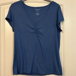 American Eagle Women’s Blue Tshirt Size Large